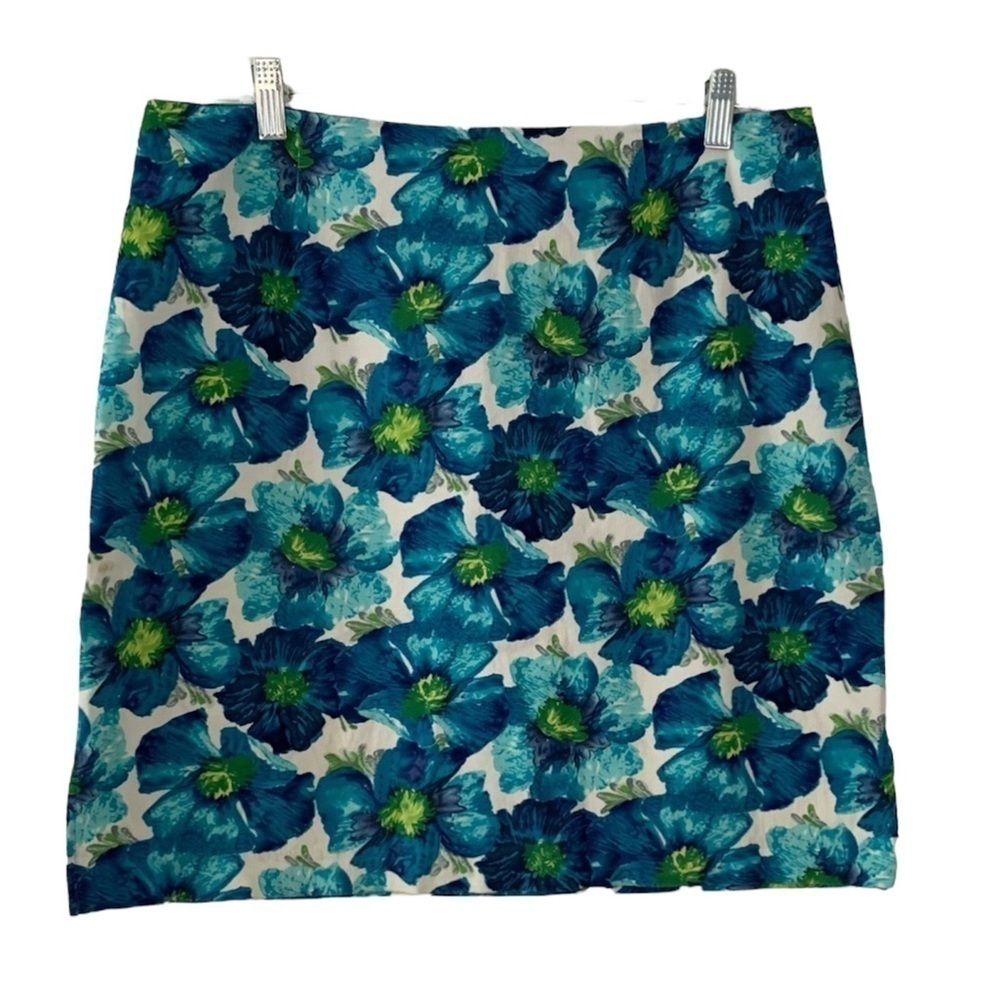 Versailles Blue Floral Mini Skirt size 18